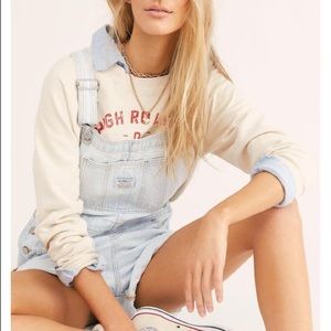 NWT Free People Levi Shortalls